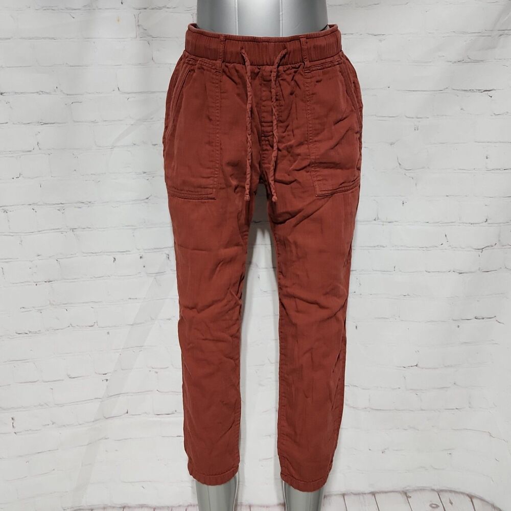 Old Navy XS Petite Jogger Pants Textured Copper Moon Drawstring